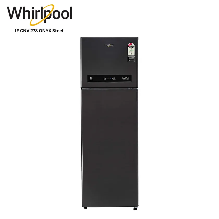 Whirlpool IF CNV 278 ONYX Steel 265Ltr Double Door Refrigerator 